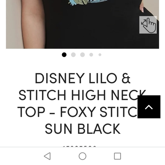 TORRID Disney Lilo & Stitch, high neck foxy cami. Sz 3x - Picture 6 of 9